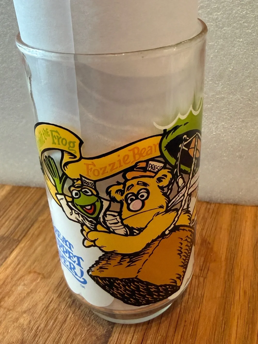 The Great Muppet Caper Glass McDonald's 1981 Fozzie Kermit Gonzo Jim Henson